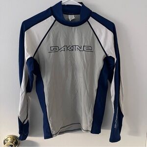 Dakine Rash Guard Men’s Long Sleeve Small Gray Blue UPF